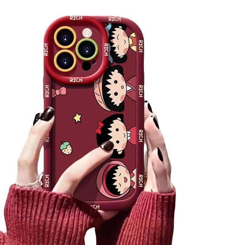 Cartoon Suitable for Apple 15 New 14plus 13 Silicone 12mini Small Meatballs 16promax Mobile Phone Case