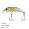 ALASICKA 38mm 3.2g Fishing Lure Micro Minnow Wobbler Sinking Artificial Hard Bait Jerkbait Swimbait Small Stream Trout Bass Bait