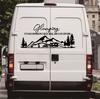 125x57cm Black Vinyl Glamping Rv Decal Motorhome Motor Home Decal Sticker Trim