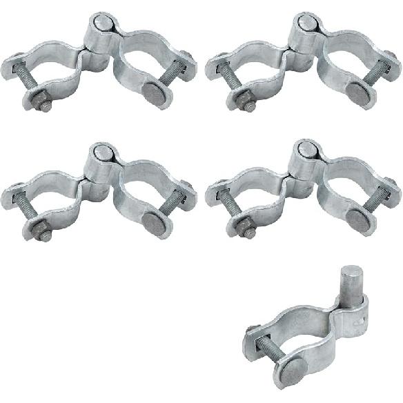 Chain Link Fence Gate Hinge Kit, VIVIDA 1-5/8" Gate Hinge Include Female Gate Hinge(2 PCS), Male Gate Hinge(2 PCS), Chain Link Fence Gate Hinge,