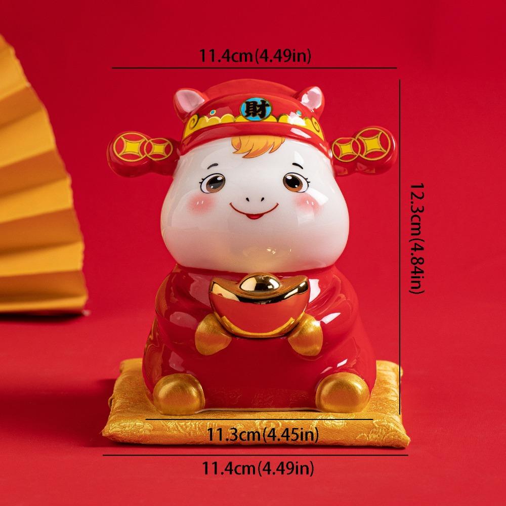 

Ceramic Material Ceramic Horse Ornaments Horse Design Figurine Style Ceramic Zodiac Horse Zodiac Theme Piggy Bank Function