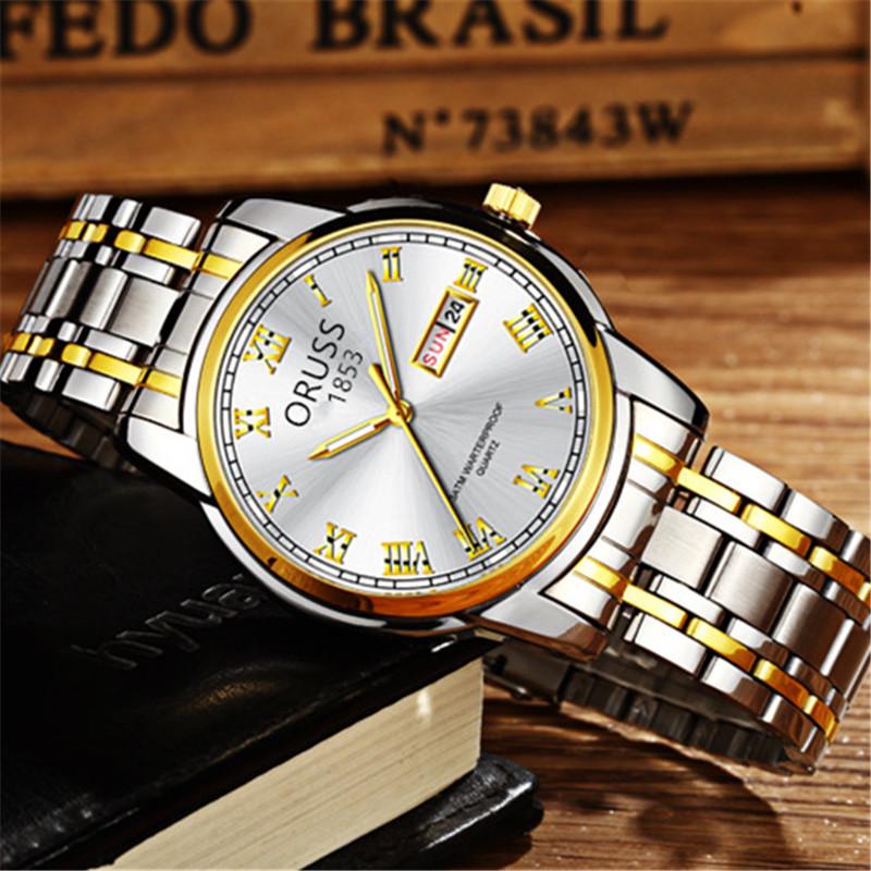 Montre Suisse Automatique Lumineuse en Acier Inoxydable avec Calendrier pour Homme – Quartz Style Coréen pour Couples