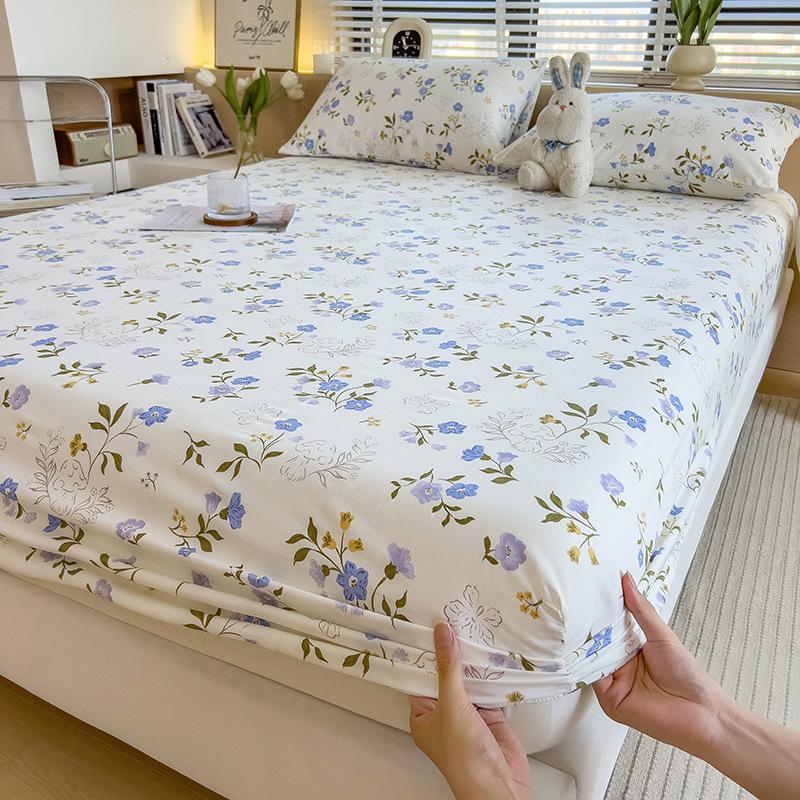 New Double Layer Gauze Fitted Sheet Single Piece All-inclusive Bedspread Sheet Mattress Protector Fitted Sheet