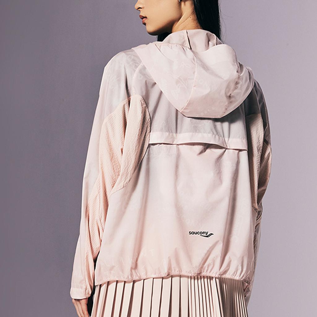 Saucony Nathan Bell Series Running Training Hooded Fashion Soft Versatile Long Sleeve Jacket Unisex jackets Sumei-Pink SA1259WJ41C-PK043