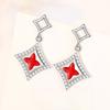 Fashionable, Simple, Light and Luxurious Four-leaf Clover Earrings for Women