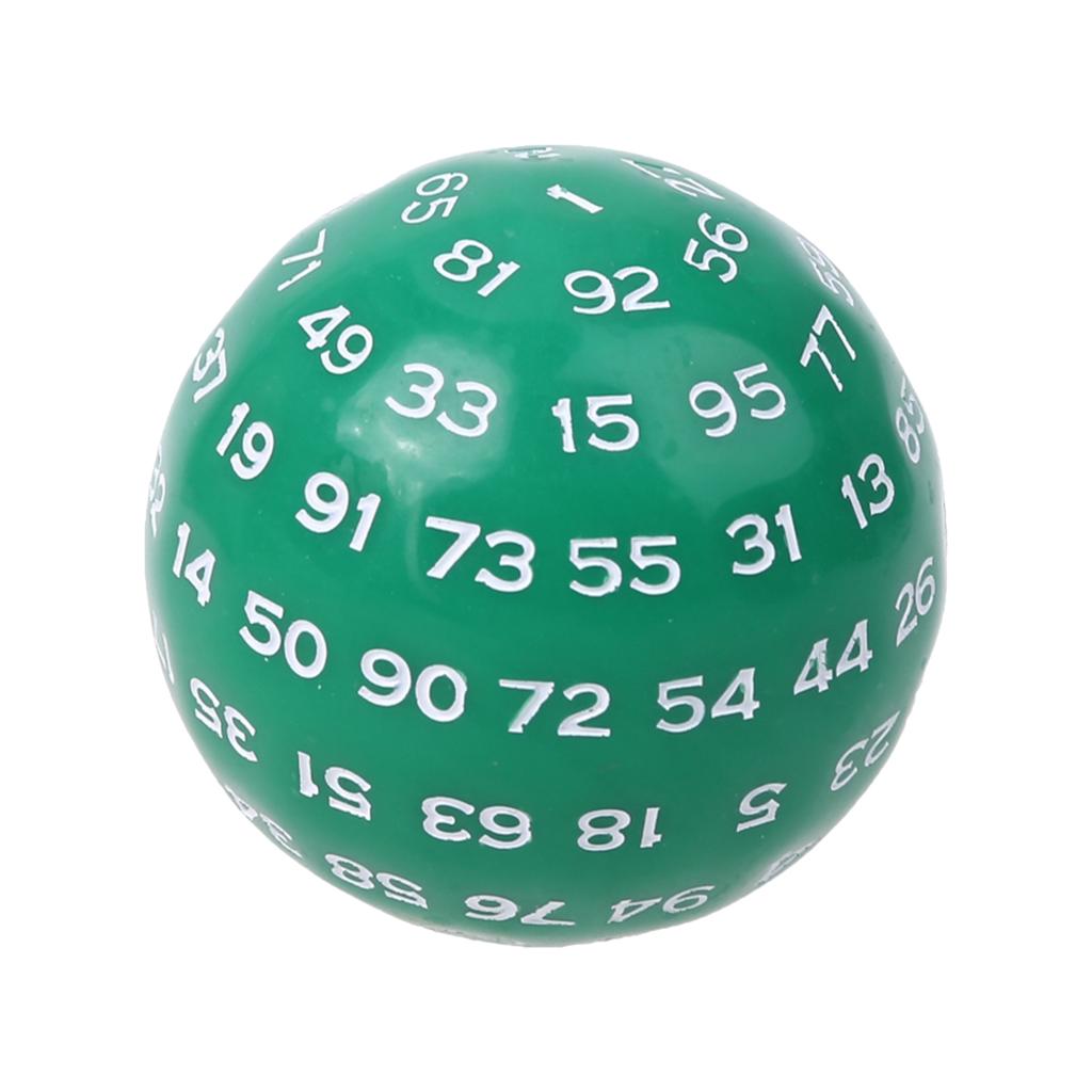 Dado Poliedro de 100 Lados D100 Dados Acrílicos Multilaterais Acessórios para Jogo de RPG Jogo de Tabuleiro de Mesa Bar Clube Jogo de Mesa