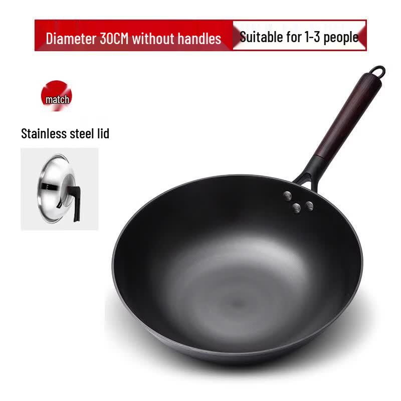 Zijin He s Cast Iron Wok with Steel Lid