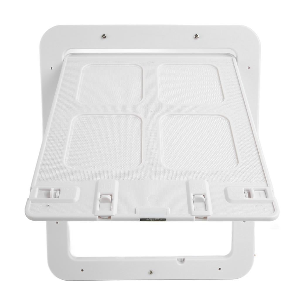 Haustier-Fliegengittertür Atmungsaktiv Geräuschlos Mückenschutz Gratfreier Kunststoff Katzenklappentür Weiß S