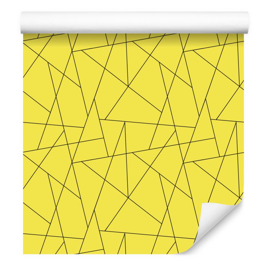 Wallpaper Geometric pattern yellow, fine detail 50x1000