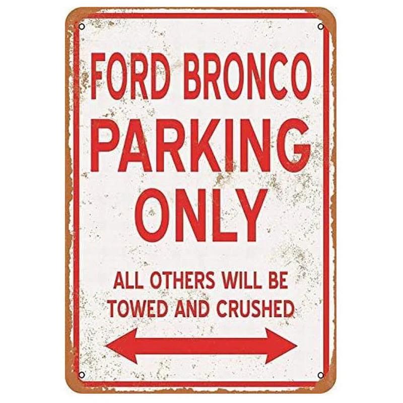 Vintage No Parking Anytime Metal Tin Signs Posters Plaque Iron Painting Decoration for Garage Outdoors Home Club Bar Wall Decor
