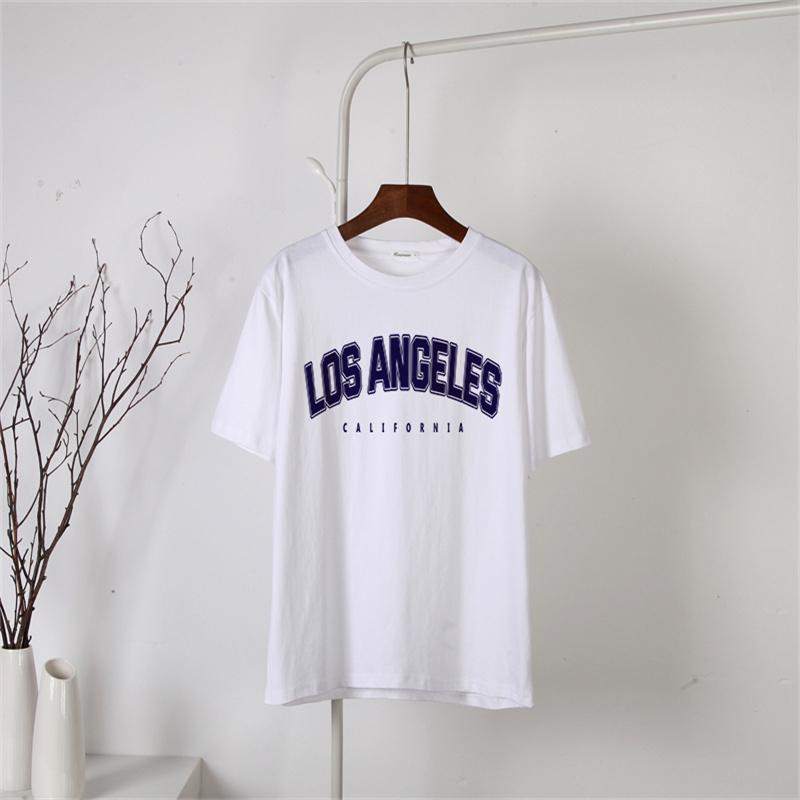 Shellsuning 2023, vară, cu mânecă scurtă, cu litere, tricouri cu imprimeu, la modă, tricouri pentru femei, ocazional, din bumbac, de bază, pentru femei.