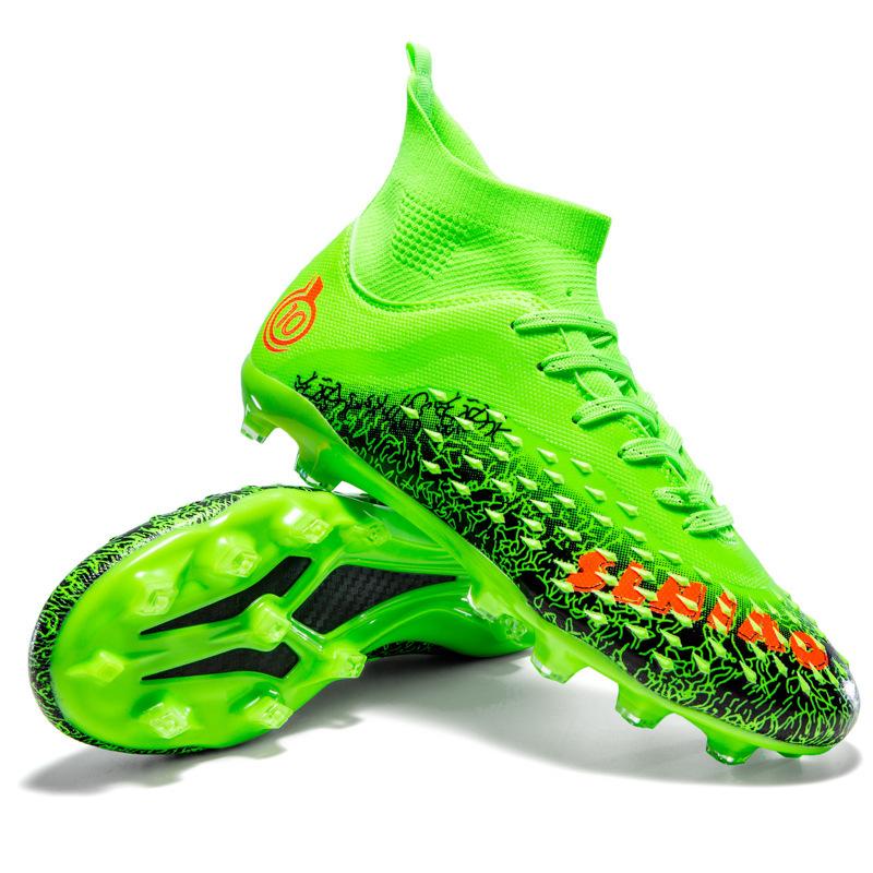 High Top Football Shoes Primary School Students TF Broken Nails Youth AG Long Nails Adult Ping Competition Training Shoes Men and Women