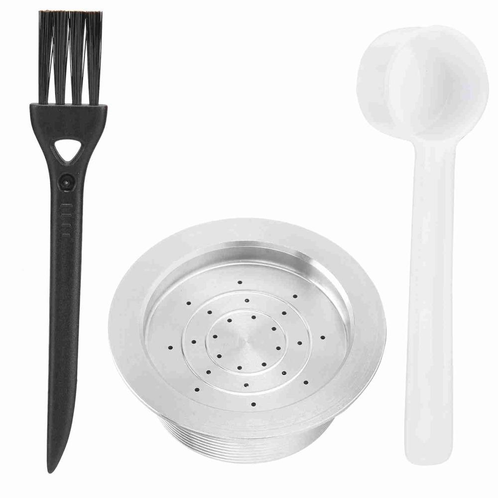 Refillable Design Coffee Capsule Kit Brush Kit Stainless Steel Capsule Set  For Coffee Machine