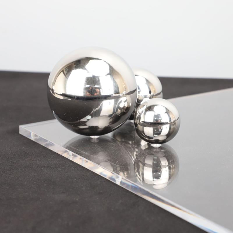 Transparente Acryl-Metallkugel Dekorative Aufbewahrungsschale, Schmuck-Ohrring-Aufbewahrungsbox, Organisationsbehälter für Schreibtisch im Wohnzimmer