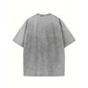 European Size Chaos Oversized Cotton Solid Drop Shoulder T Shirts for Men Vintage Streetwear Basic Tees Baggy Hip Hop Tops Acid Wash Tshirt