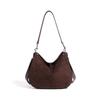 New European and American Retro Commuting Simple Messenger Bag Frosted Cowhide Autumn and Winter Versatile Fashion Leather Shoulder Armpit Bag