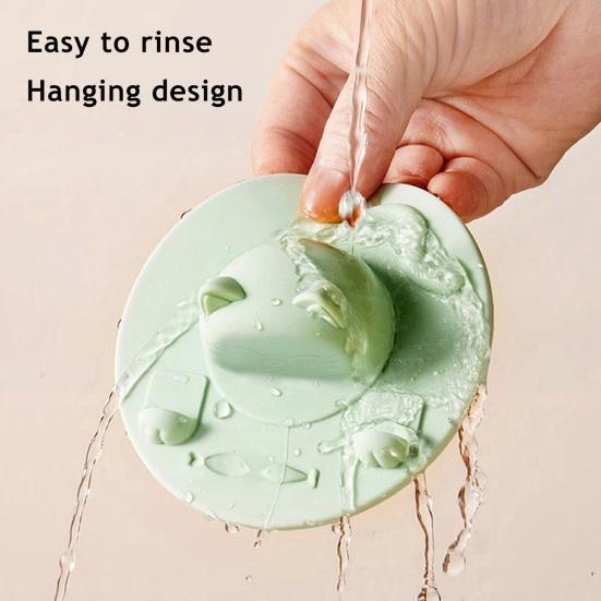 Cat Cup Lid Silicone Cover Heat-Resistant Non-Slip Hot Beverage Lid with Tea Bag Slot Cat Head Shape Microwave Dishwasher Safe Cup Lid