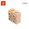 Non-Toxic 77Pcs/Lot 1X2X1 2/3 With Studs On 1 Side Block Moc Color Accessories Compatible With 22885 Brick Diy Children Toy Assembly
