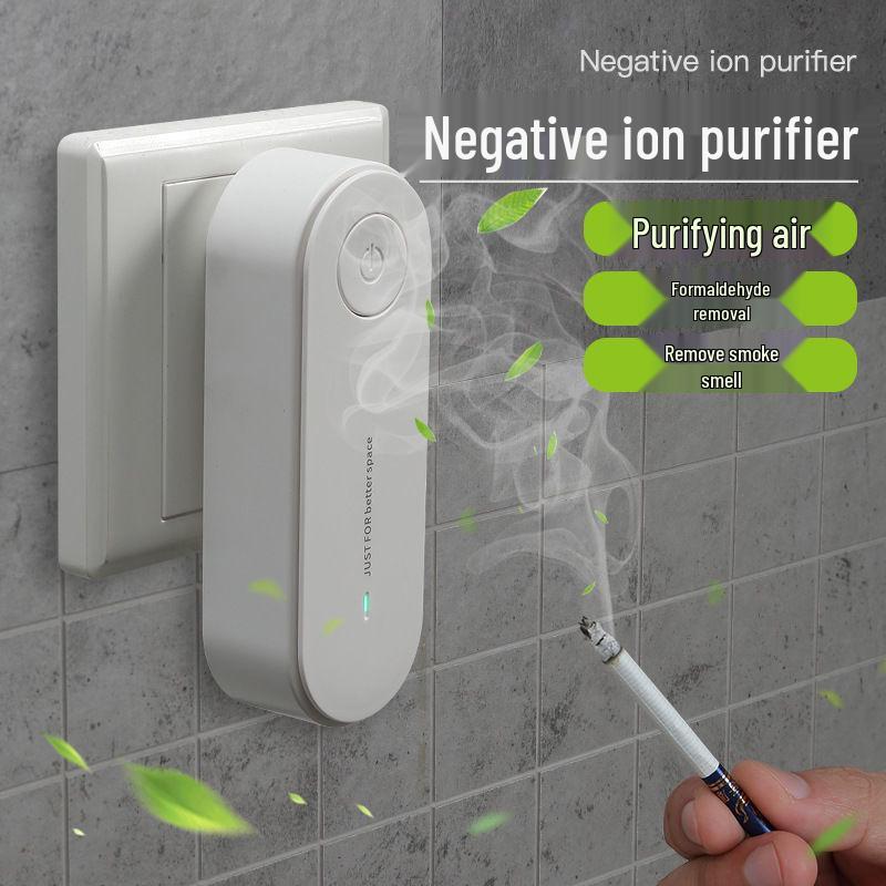 

Mini Home Air Purifier: Bedroom Deodorizer with Negative Ion, Removes Formaldehyde, Odor, Smoke, Dust, and Pet Dander White Mini Purifier [One Pack]