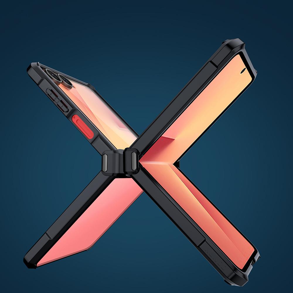 XUNDD For Samsung Galaxy Z Flip7 5G Case TPU+Acrylic Phone Cover with Small Screen Protector