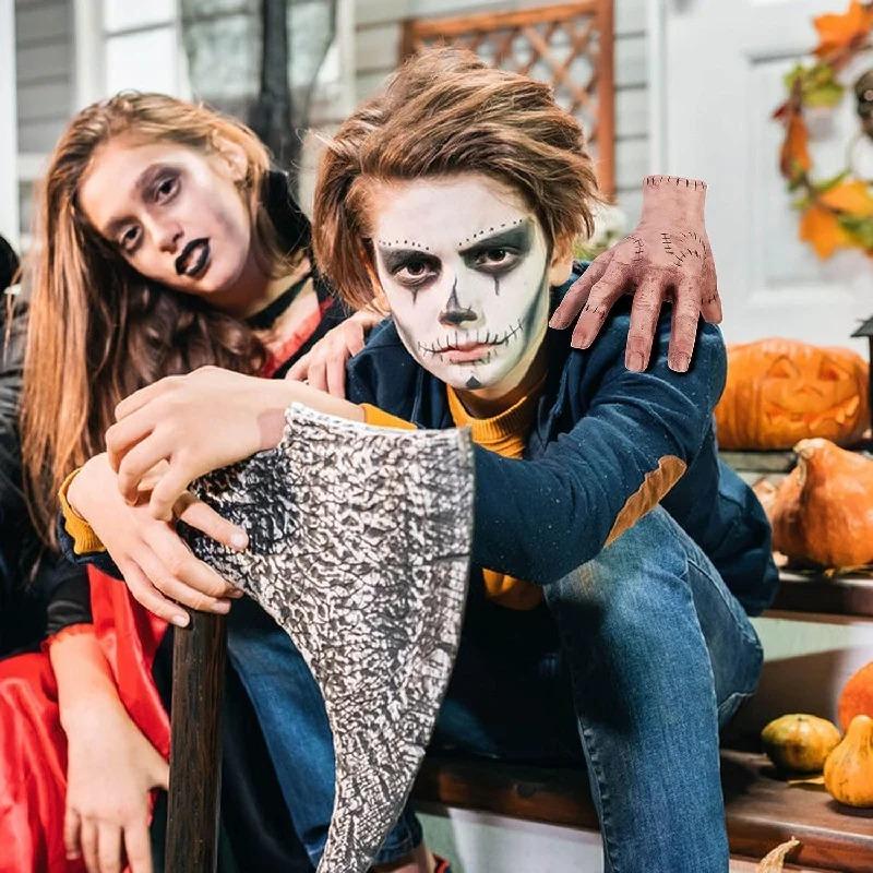 Ręka Rzecz Halloween Straszna Sztuczna Ręka Rekwizyty Psikus Realistyczna Kreatywna Figurka Dekor Rzemiosło Rzeźba Środa Dekoracja Rozmiar Naturalny
