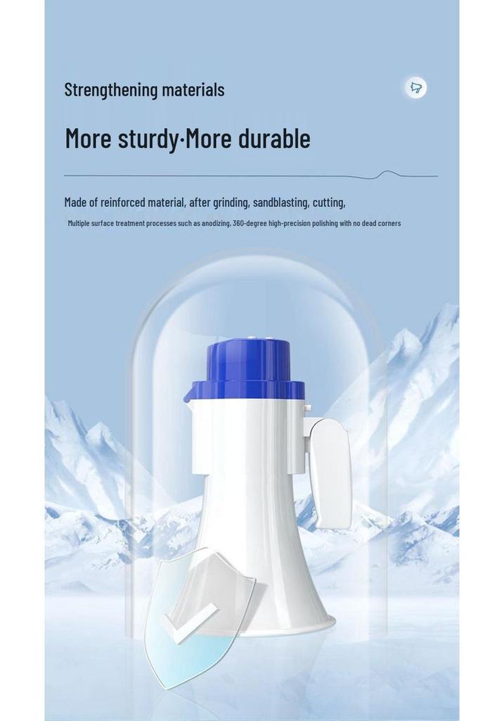 Rechargeable Bluetooth Handheld Megaphone with Recording 