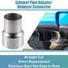Car Exhaust Pipe Adapter Reducer Connector 225" ID To 3" OD (Set of 2)