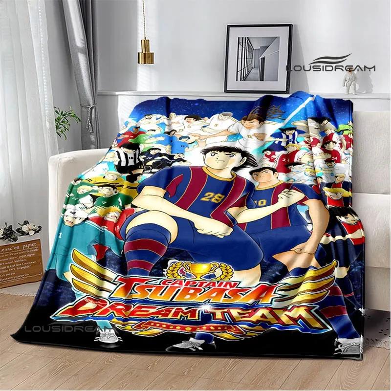Captain Tsubasa Cartoon Blankets Picnic Blanket Warm Flannel Blankets Soft and Comfortable Blanket Bed Linings Birthday Gift