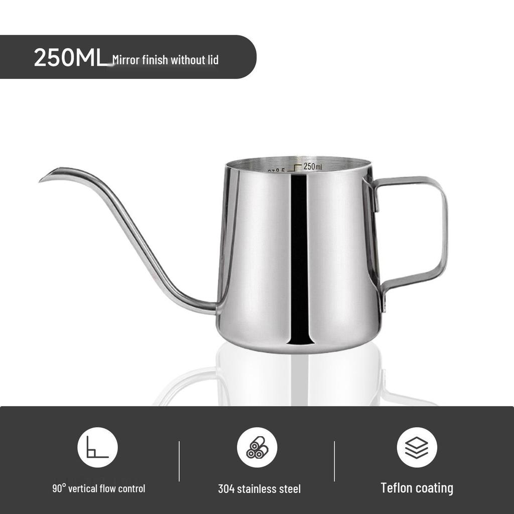 Σετ Καφέ Κανάτας Λαιμού Χήνας από Ανοξείδωτο Ατσάλι με Θερμόμετρο & Αντιθερμική Λαβή - Δωρεάν Αποστολή