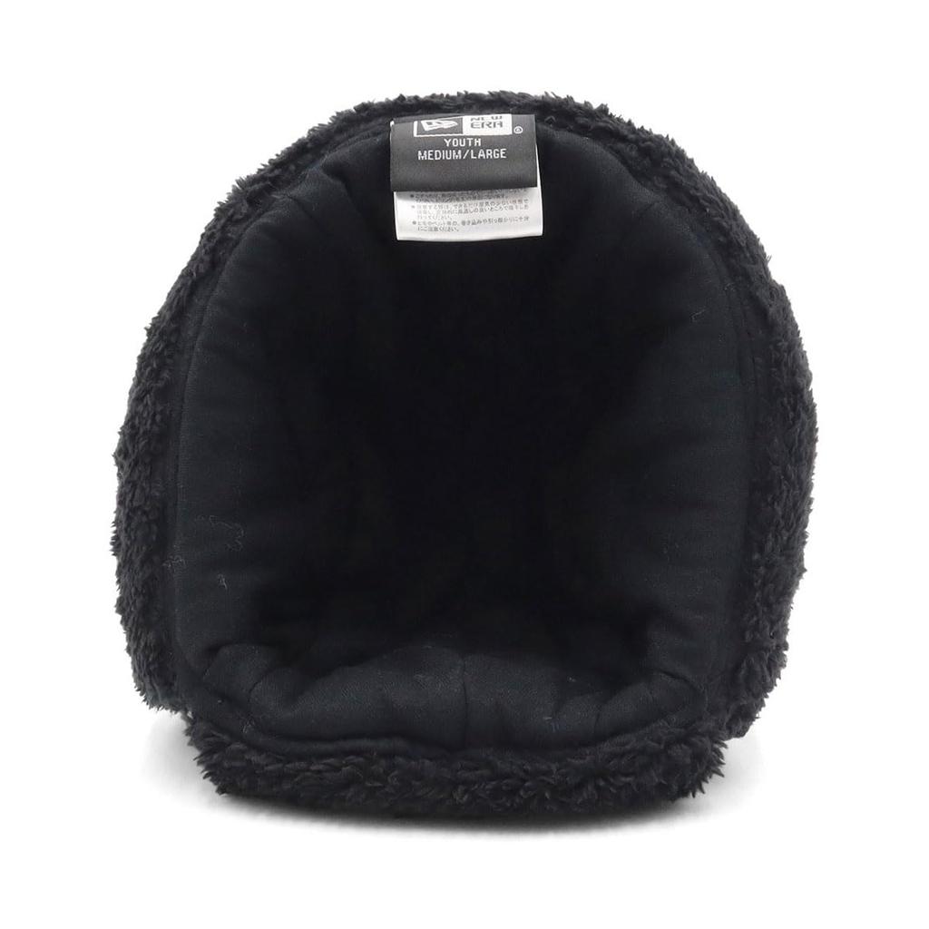 New Era Kids Trapper Mink Fleece, Solid Black, Size S/M, OD KIDS TRAP MINK FLEECE BLK