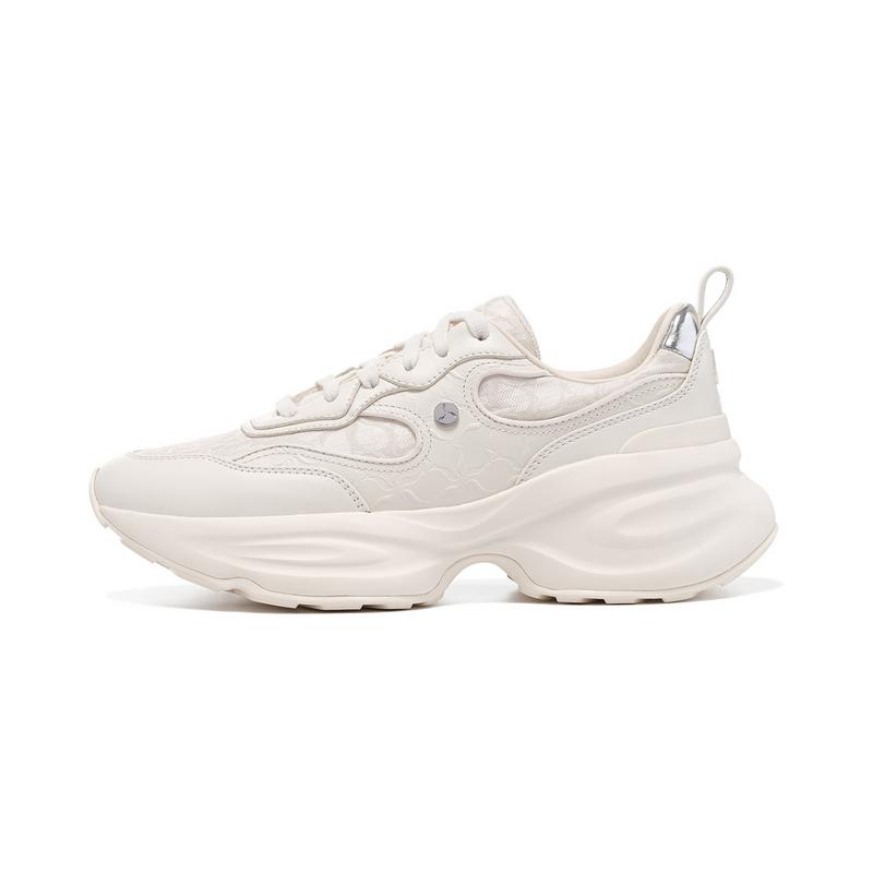 LI NING 1990 Classic Collection Cushioning Abrasion Resistant Cushioning, Wear Resistant Low top Casual Running Shoes ALJU026-1 37.5