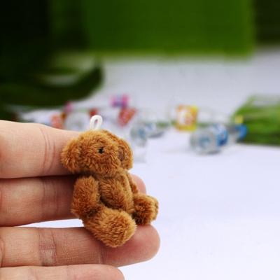 Yousheng Doll House Toy Fine Workmanship Lovely Adorable Compact Soft Decorate Plush Rabbit Bear Dollhouse Doll Doll House Supply