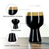 2PCS 20.2oz Ultra-thin Stout Beer Cup Exquisite Craft Glass  Cold Drink Cup Beer Mug Ideal Gifts for Ale or Craft Beer Lovers