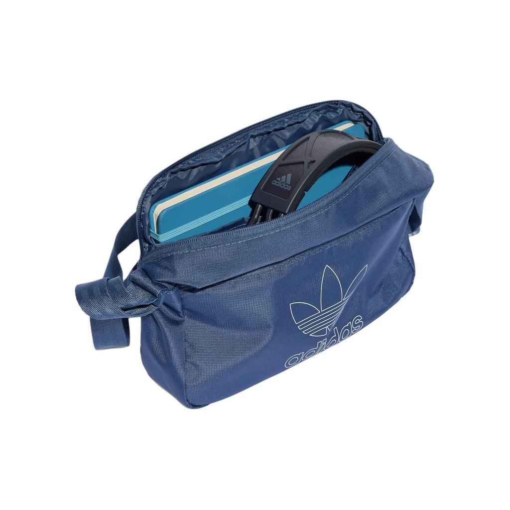 adidas Originals Small Airliner Sports Casual Recycled Material Shoulder Bag Unisex Shoulder Bag Ink-Blue IS4586