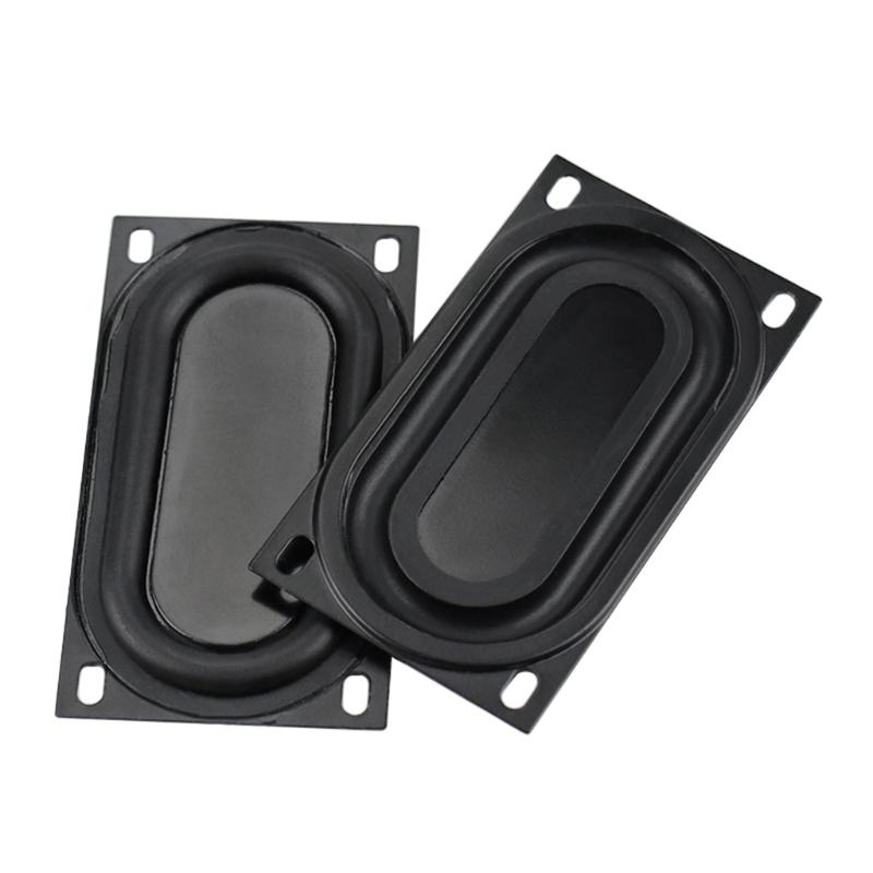2 Pcs 50x90mm Bass Speaker Passive Radiator Auxiliary Rubber Vibration Plate Subwoofer DIY  Replacement Kit