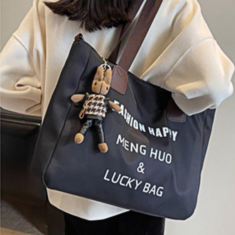 Tote bag new autumn and winter canvas women's bag crossbody portable office shoulder briefcase luggage