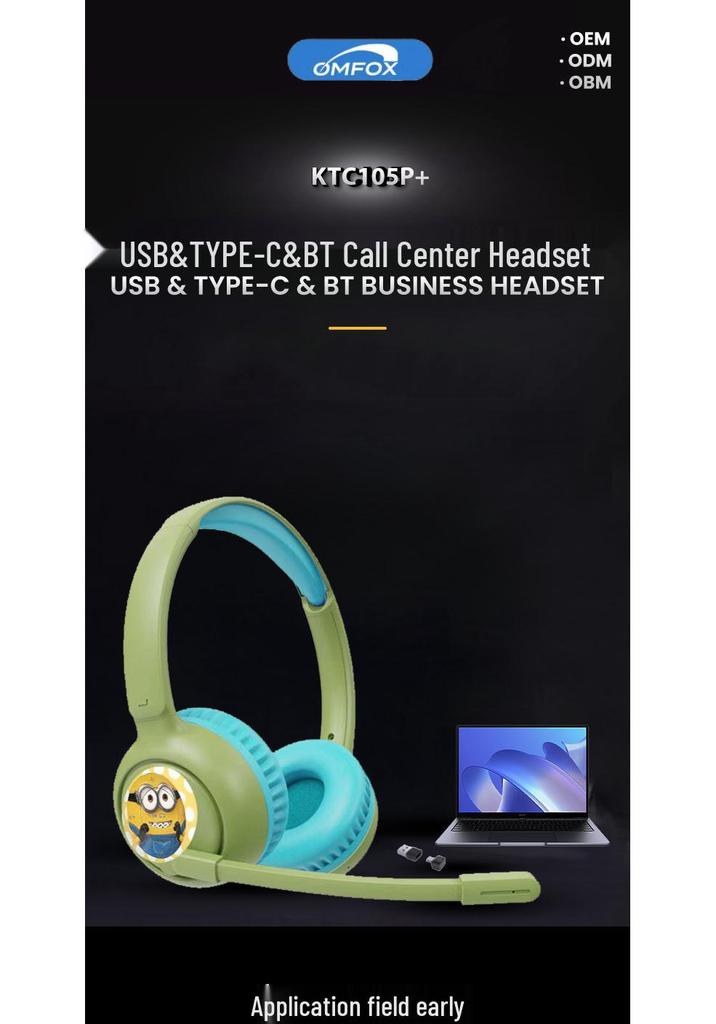 Multifunctional Children's Head-mounted Hearing Protection Headphones for Learning and Online Classes