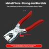Five Buckle Tool Set, Metal Buttons With Fastener Pliers Tool Kit