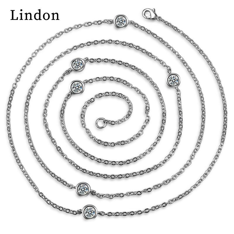 

Женское ожерелье Lindon, кулон из медного сплава, циркон, модный подарок