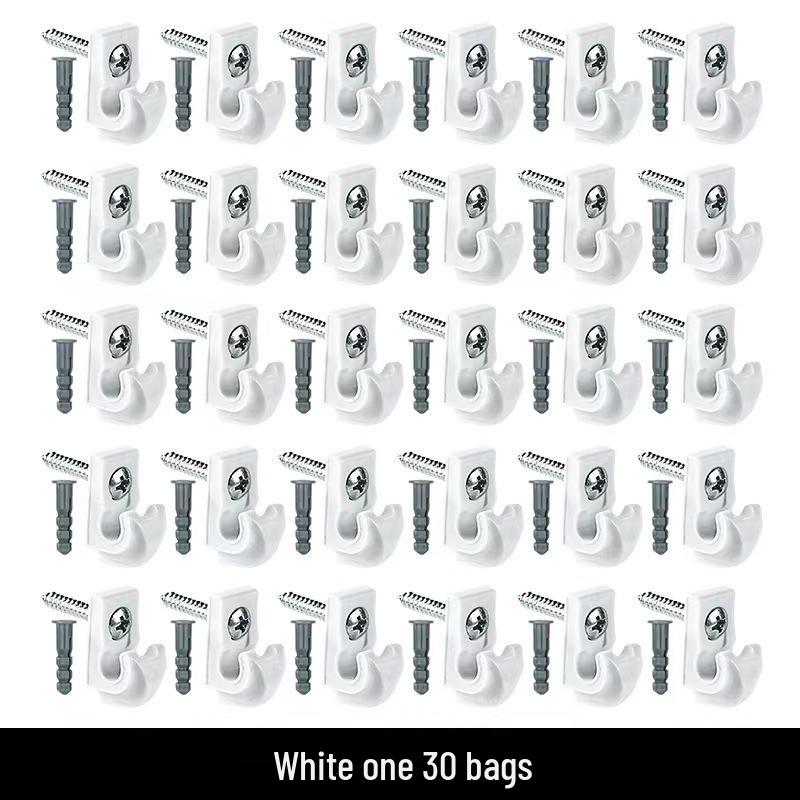 

Ветрозащитные усиленные уличные светодиодные гирлянды крючки - закручивающиеся клипсы для подвешивания