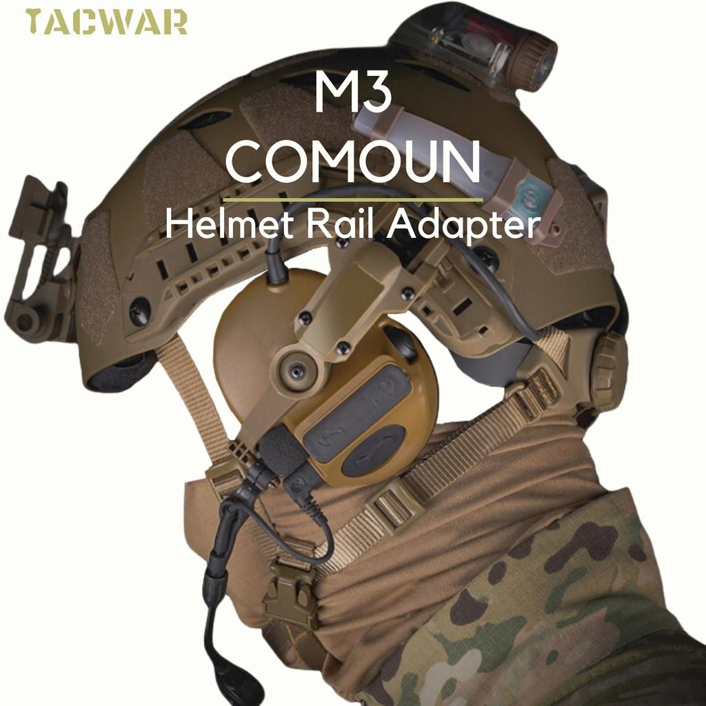 Helmet Rail Adapter For PELTOR ComTac Airsoft Shooting Accessories Headset Mount Fit Ops Core ARC Team Wendy MLOK Rail