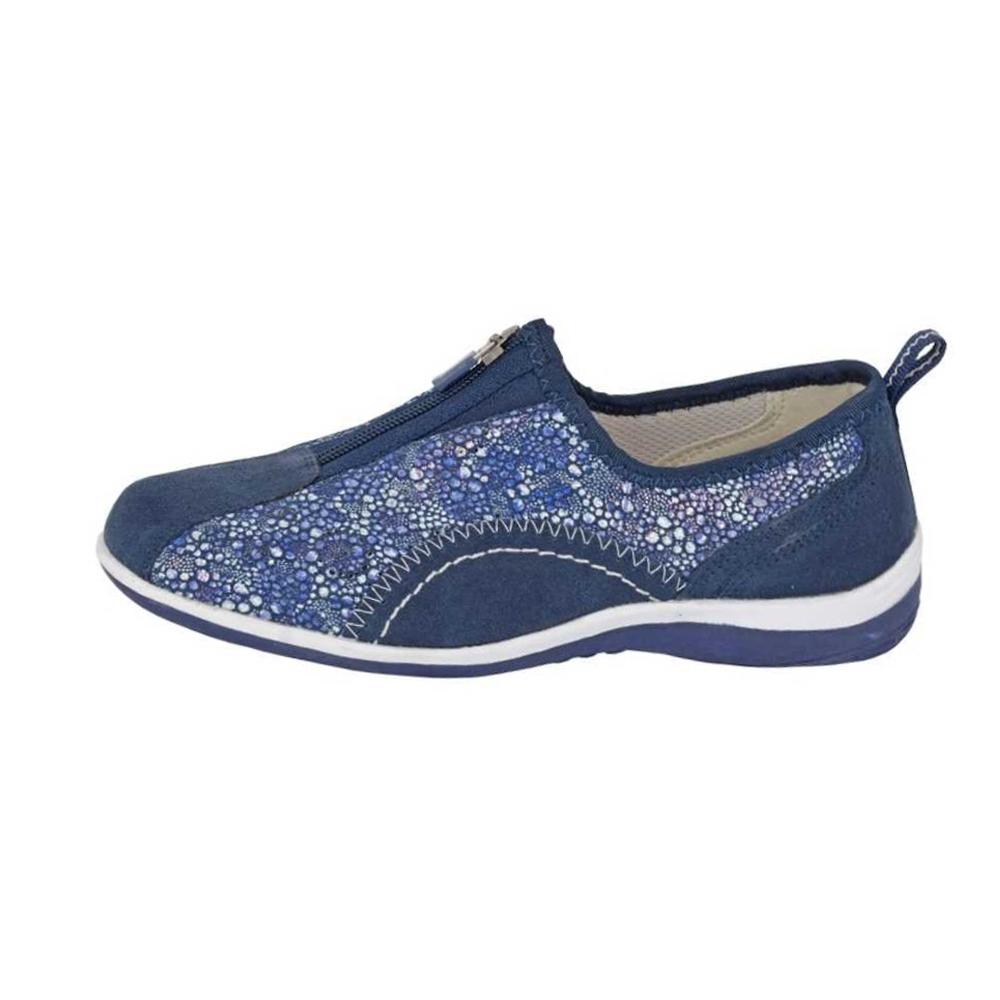 Boulevard Damen/Damen Freizeit-Freizeitschuhe aus Wildleder mit Reißverschluss
