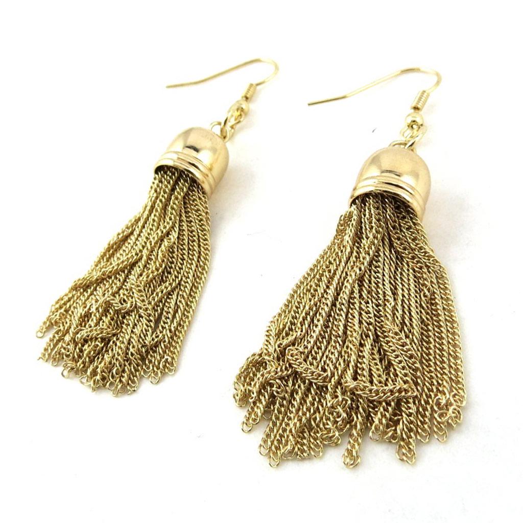 Les Trésors De Lily [N1217] - Designer Earrings 'Choreography' Gold (geometric)