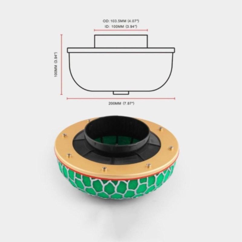 

3 High HKS Super Power Air Filter Flow 80mm /100mm Intake Reloaded Cleaner Universal HKS 100mm