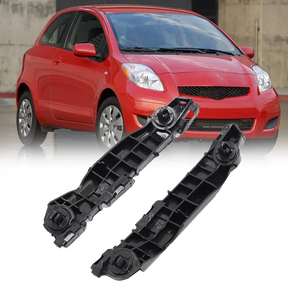 Front Left Right Plastic Bumper Bracket Set For Toyota Yaris Hatchback 2007-2011