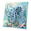 Easy Faux Pearl Crafting Project Ocean Painting Kit, Marine Life 3D Art DIY Beginner Friendly Kit Sea Turtle Fish Picture Craft Set for Adults,