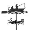 Outdoor Garden Iron Art Weather Vane Ornament - Cross-Country Craft