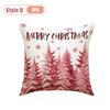 Festive Christmas Pillow Cover Decorative Cushion Case Holiday Sofa Accent Cover for Living Room Winter Holiday Party Home Decor