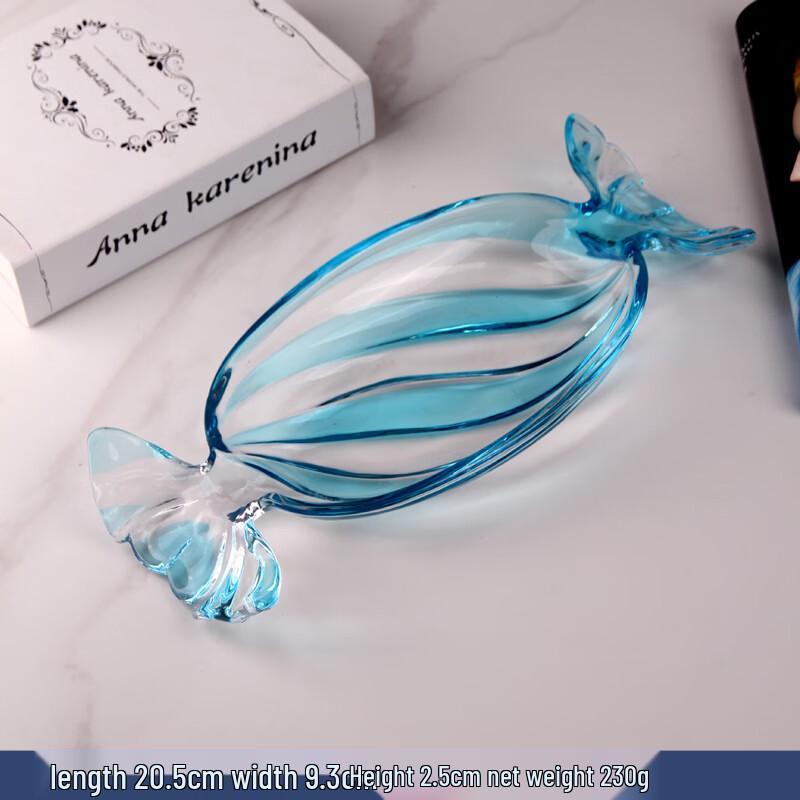 Flavinmci European Style Crystal Glass Fruit Plate