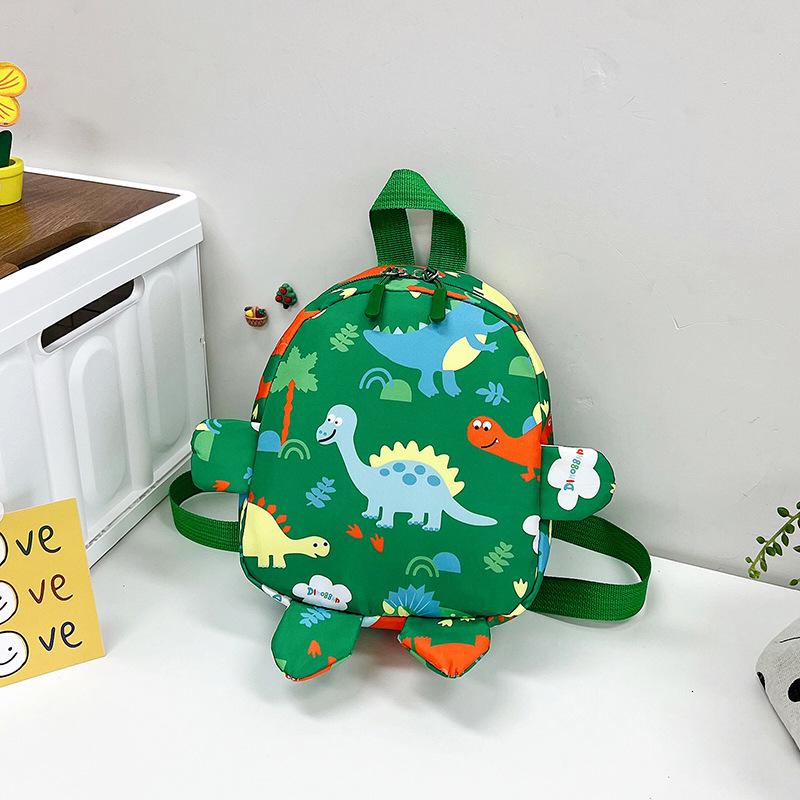 2026 Cute Dinosaur Kids Backpack: Playful Cartoon Double Shoulder Bag for Kindergarten & Primary School Boys and Girls
